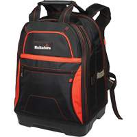 Molded Base Bottom Tool Backpack, Black/Red, Ballistic/Polyester Chandler Sales