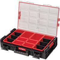 Arx&reg; 2X-Large Organizer with Bins, 23" x 15-1/5" x 6-4/5", Black Chandler Sales