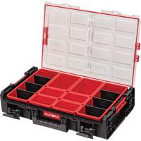 Arx&reg; X-Large Organizer with Short Bins, 23" x 15-1/5" x 5", Black Chandler Sales