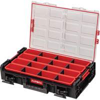 Arx X-Large Organizer with Long Bins, 23" x 15-1/5" x 5", Black Chandler Sales