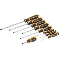 Slotted Dual Material Screwdriver Set in Foam Storage Tray, 9 Pcs. Chandler Sales