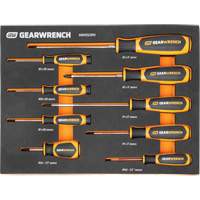 Phillips&reg; Dual Material Screwdriver Set in Foam Storage Tray, 9 Pcs. Chandler Sales