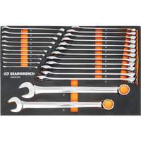 12-Point Long Pattern Combination Metric Wrench Set in Foam Storage Tray, Open-Ended, 24 Pieces, Metric Chandler Sales