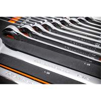 12-Point Long Pattern Combination SAE Wrench Set in Foam Storage Tray, Open-Ended, 19 Pieces, Imperial Chandler Sales