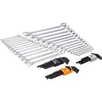 6-Point Combination Wrench and Hex Key Set in Foam Storage Tray Chandler Sales