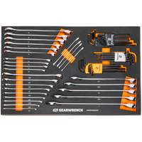 6-Point Combination Wrench and Hex Key Set in Foam Storage Tray Chandler Sales