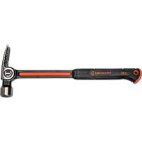 Milled-Face Framing Hammer, 28 oz., Solid Steel Handle, 16" L Chandler Sales