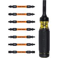 15-in-1 Ratcheting Impact-Rated Multi-Bit Torsion Zone Screwdriver, 9-1/2" L, Cushion Grip Handle Chandler Sales