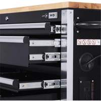 HDRC5212 Armoire mobile de s&eacute;rie HD, 12 tiroirs, 51-1/4" la x 21" p x 40-3/10" h, Noir Chandler Sales