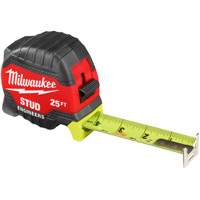 Stud Tape Measure with Engineer's Scale, 1-5/16" x 25' Chandler Sales