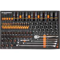 Mechanics Tool Set in Modular Foam Trays with Storage Unit, 247 Pieces Chandler Sales