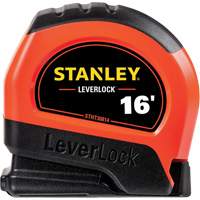 High-Visibility LEVERLOCK&reg; Tape Measure, 16', Imperial Graduations Chandler Sales