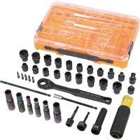 Jeu complet de douilles &agrave; chocs ouvertes & basculantes KNECT, 39 Mcx, Chocs Chandler Sales
