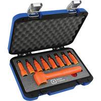3/8" Drive Insulated Metric Hex Bit Socket and Attachment Set, 1000 V, 9 Pcs Chandler Sales