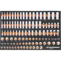 MEGAMOD Metric Mechanics Tool Set in Modular Foam Trays with Rolling Cabinet, 358 Pieces Chandler Sales