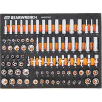 MEGAMOD Metric Mechanics Tool Set in Modular Foam Trays with Rolling Cabinet, 358 Pieces Chandler Sales