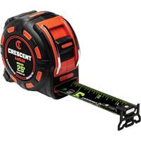 Ruban &agrave; mesurer magn&eacute;tique Shockforce NITE EYE, 1-1/4" x 25', Marques de goujon SAE Chandler Sales