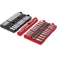 Metric/SAE Ratchet & Socket Set with PACKOUT Low-Profile Organizer, 98 Pcs, 3/8" Drive Size Chandler Sales