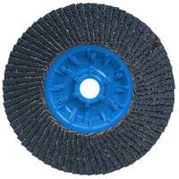 POWERBLEND TRM QC Flap Disc, 5" x 5/8"-11, Type 27, Z40 Grit, Zirconia Alumina Chandler Sales