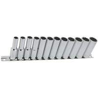 SS3812DM-12 12-Point Metric Socket Set, 12 Pcs, 3/8" Drive Size, Deep Chandler Sales