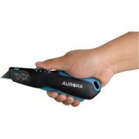 Retractable Safety Knife , Stainless Steel, Heavy-Duty, Plastic/Aluminum Handle Chandler Sales