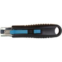 Standard-Duty Retractable Safety Knife, Stainless Steel, Rubber Handle Chandler Sales