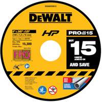 Meule &agrave; tronçonner polyvalente, 4" x 0,45", Arbre de 5/8", Type 1, Oxyde d'aluminium Chandler Sales