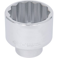 Chrome Socket, 50 mm, 1" Drive, 12 Points Chandler Sales