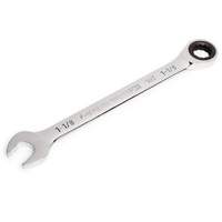 90-Tooth Ratcheting Combination Wrench, 12 Point, 1-1/8", Chrome Finish Chandler Sales