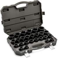 Jeu de douilles m&eacute;triques &agrave; 6 pans, 26 Mcx, Chocs, Prise de 3/4" Chandler Sales