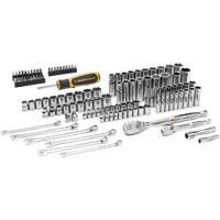 Jeu d'outils manuels pour m&eacute;canicien 90T SAE/m&eacute;trique avec prises 1/4" & 3/8" Chandler Sales