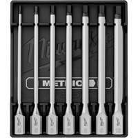 Long Metric Bit Socket Set, Hex, 3/8" Drive, 7 Pcs Chandler Sales