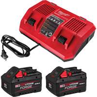 M18 REDLITHIUM FORGE Starter Kit with Dual Bay Rapid Charger, 18 V, Lithium-Ion Chandler Sales