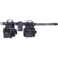 Phantom Collection 4-Piece Heavy-Duty Combo Apron, Leather, Black Chandler Sales