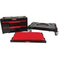 Socle roulant Arx avec jeu de roulettes pivotantes 3 mcx, 23-1/10" x 15" x 13-2/5', Noir Chandler Sales