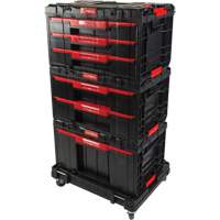 Socle roulant Arx avec jeu de roulettes pivotantes 4 mcx, 23-1/10" x 15" x 22-1/2", Noir Chandler Sales