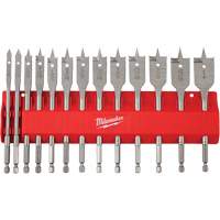 Flat Boring Bit Set, 13 Pieces, High Carbon Steel Chandler Sales