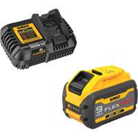MAX FLEXVOLT Battery & Charger Kit, Lithium-Ion, 20 V/60 V, 9 Ah Chandler Sales