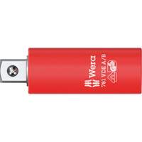 Adaptateur isol&eacute; VDE A/B, Prise 1/4", Douille 3/8", 2,78" lo, Sph&eacute;rique Chandler Sales