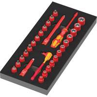 Insert en mousse pour jeu avec cliquet 8007 A VDE Zyklop VDE 1, 1000 V, 30 M Chandler Sales