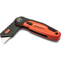Folding Utility Knife, 1" Blade, Steel Blade, Aluminum Handle Chandler Sales