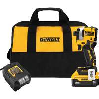 ATOMIC Brushless Cordless 3-Speed Impact Driver Kit, 1/4", 1825 in-lbs Max. Torque, 20 V, Lithium-Ion Chandler Sales