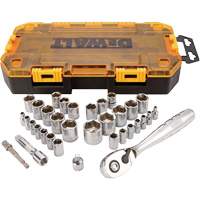 1/4" & 3/8" Drive Socket Set, 34 Pcs Chandler Sales