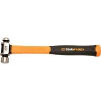 Ball Pein Hammer, 8 oz. Head Weight, Plain/Polished Face, Fibreglass Handle Chandler Sales