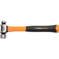 Ball Pein Hammer, 16 oz. Head Weight, Plain/Polished Face, Fibreglass Handle Chandler Sales