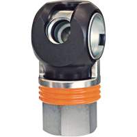 TOPQUIK SC Industrial Quick Coupler, Nickel-Plated Steel, 1/2", Female NPT, 359 PSI Chandler Sales