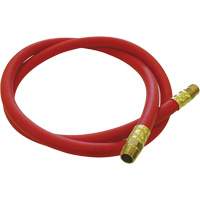 Hose Reel Connecting Hose, Air, EPDM Rubber, 1/2" dia. x 5', 300 psi, 1/2 NPT Chandler Sales