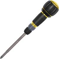 Tournevis &agrave; cliquet Fastbit Tru-Grip, embouts Phillips et &agrave; fente, 8-1/2" lo, Prise Plastique/Coussin&eacute;e Chandler Sales