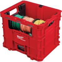 Bac distributeur de fils XL PACKOUT, 15-3/4" x 18-5/8" x 15", Noir/Rouge Chandler Sales