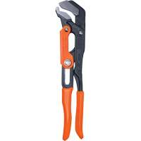 Quick-Adjust S-Jaw Pipe Wrench, 2" Jaw Capacity, 16-3/5" Long, Powder Coated Finish, Dipped Handle Chandler Sales
